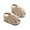 Khaki, variant on Uaswgudfs Baby Girls Summer Squeaky Sandals Closed Toe Flower Princess Flat Shoes Toddler First Walkers Shoes, 3-18M