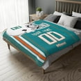 thumbnail image 5 of Miami Blanket Gifts for Men Women Boy Throw Blanket Custom Name and Number, 5 of 5