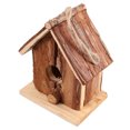 thumbnail image 3 of 1PC Outdoor Birdcage Wood Bird Cage Double Slanted Design Bird Nest Ornament, 3 of 8