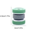 thumbnail image 6 of Double Sided Kitchen Knife Sharpener with Non-Slip Base, Green Plastic Household Sharpening Stone for Polishing and Grinding, Compact 4.5x4x4cm Portable Knife Sharpening Tool, 6 of 8