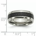 thumbnail image 5 of Titanium Polished w/Black Carbon Fiber Inlay 8mm Band, 5 of 9