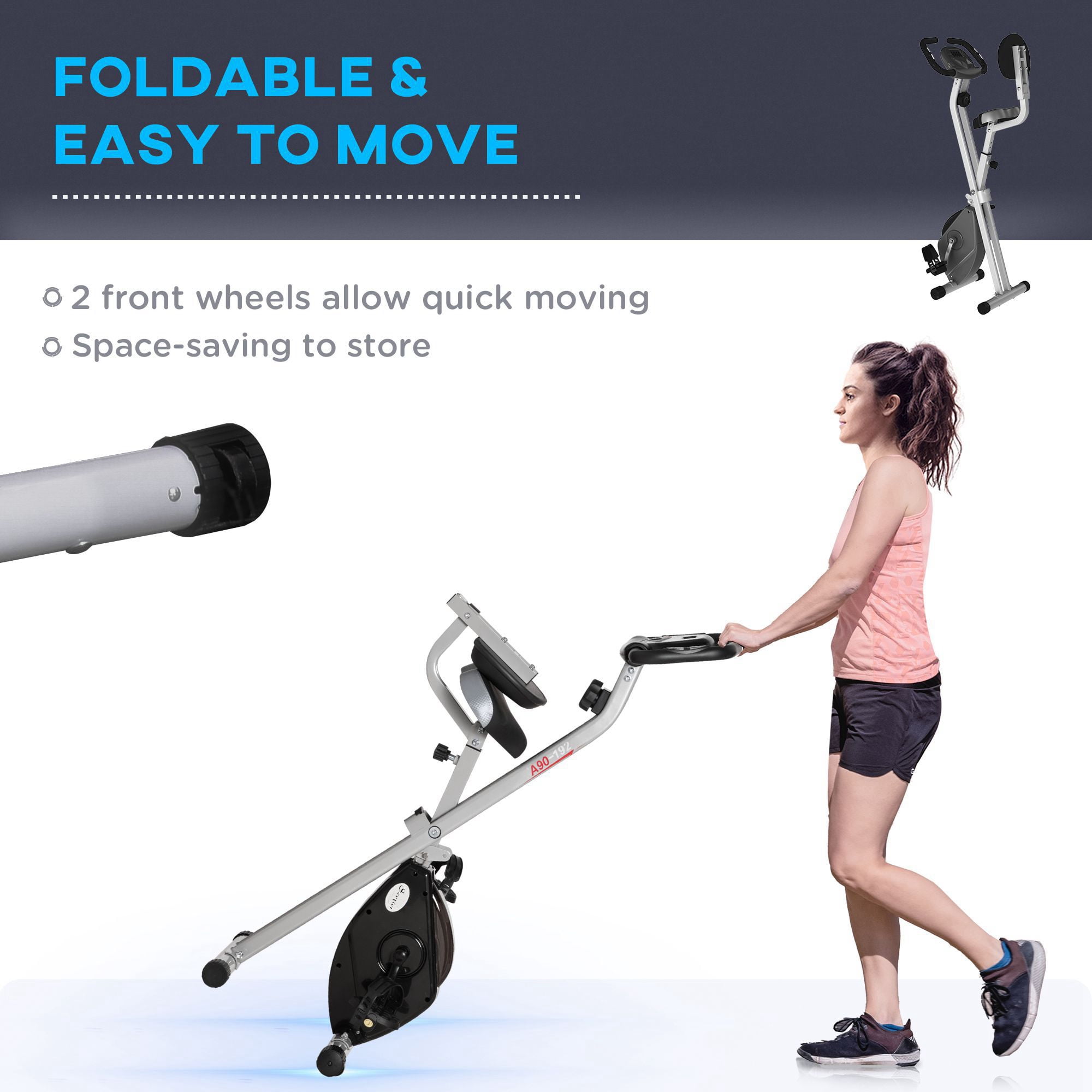 Soozier foldable exercise bike review sale