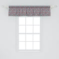 thumbnail image 2 of Ambesonne Kiss Window Valance, Retro Woman Red Lipstick, 42" x 12", Teal Red White, 2 of 3