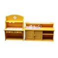 thumbnail image 2 of 1:12, muebles de en miniatura de plástico, suministros de paisaje, decoración de la habitación para hogar del dormitorio Lavaplatos Yotijar Mueble de TV de casa de muñecas, 2 of 7