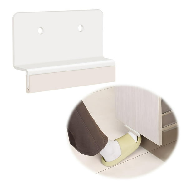 Cathyeen 2 Pack Cabinet Foot Pull Foot Pull for Trash Cabinet Drawer Touchless Hands-Free Foot Handles Door Opener Tool for Pull Out Trash Can Under Cabinet Kitchen Gadgets (White)