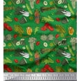 thumbnail image 1 of Soimoi Satin Silk Fabric Dot & Mix Vegetable Print Fabric by Yard 42 Inch Wide, 1 of 3