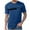 Dark Blue, variant on Men's Short Sleeve T-Shirt with Pocket, Casual Solid Polyester Top for Daily Wear and Outdoor Activities, Please Check Size Chart