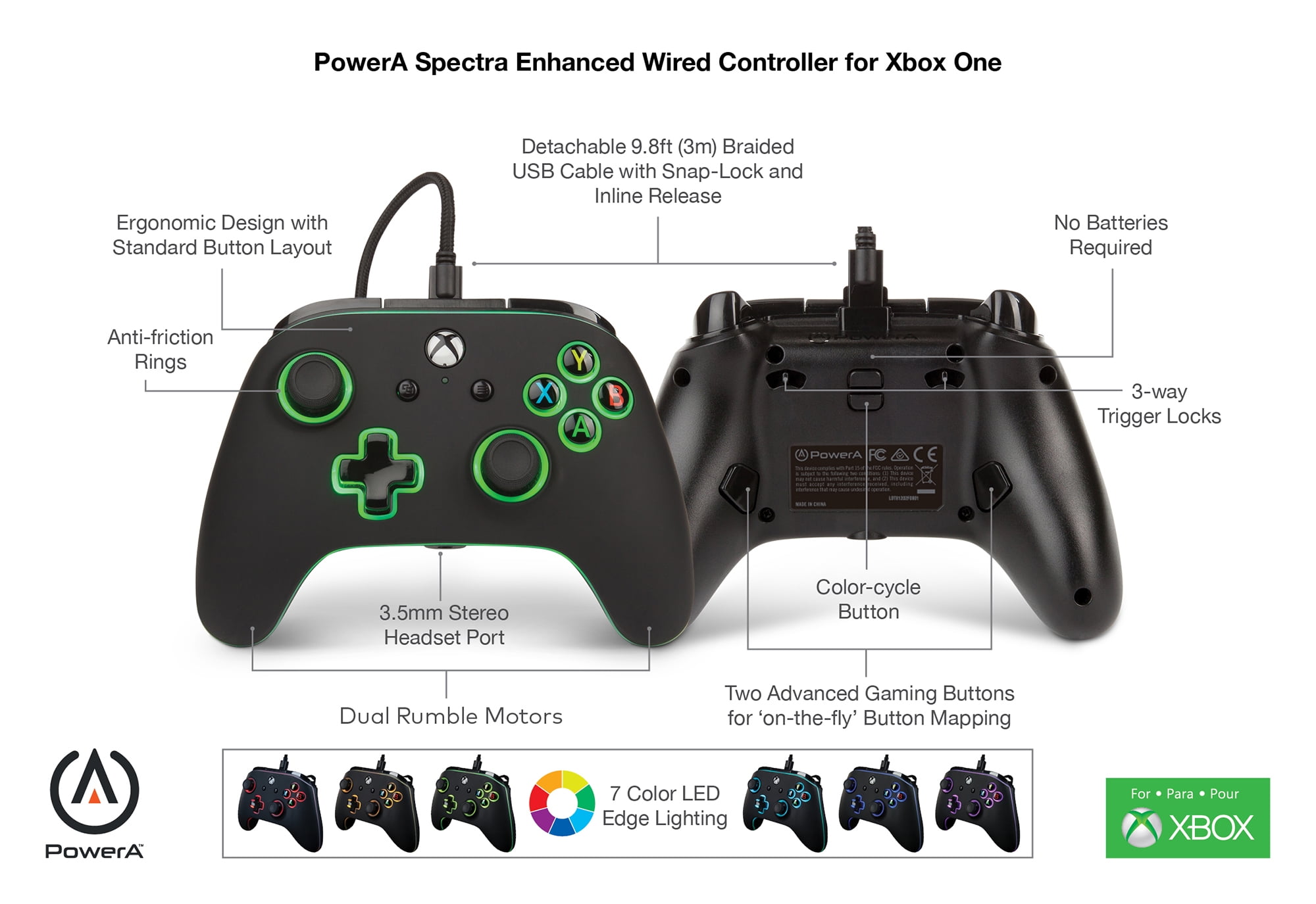 xbox one power a spectra controller