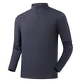 thumbnail image 2 of Ceisia Men's Slim Stand-Collar Half-Zip Sport Long-Sleeve Top Multi-Solid Gift, 2 of 5