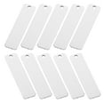 thumbnail image 5 of NICEXMAS 10Pcs Metal Tags for Engraving Blank Metal Tags Silver Rectangular Shape Diy Projects, 5 of 8