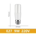 thumbnail image 1 of Bombilla Led para el hogar, lámpara de decoración de oficina, iluminación para habitación, 4/8/12/16/20 piezas, T37, C37, 9W, E27, E14, B22, AC220V, 1 of 4