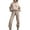 beige, variant on LNGOOR Pants for Women Women Jogger Outfit Matching Sweat Suits Long Sleeve Hooded Sweatshirt and Sweatpants 2 Piece Sports Sets with Pockets