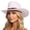 Beige, variant on Western Style Unisex Adult Cowboy Hat With Star Riding Accessory For Casual Daily Wear, Purple