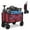 Red, variant on SHOUFTW Folding Wagon Cart, 220 lb Capacity Collapsible Utility Wagon with All-Terrain Wheels & Adjustable Handle, Blue