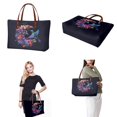 thumbnail image 2 of ZUXONGSY Moon Lily Butterfly Hummingbird Print 2 Pack Purses and Handbags for Women Fashion Top Handle Satchel Handbags with PU Lightweight Credit Card Holder Wallet for Shopping Hiking, 2 of 5