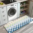 thumbnail image 3 of Colorful Gradient Checkerboard Checkered Pattern Kitchen Rug Mat,Kitchen Runner Rugs Non Skid Washable,Decorative Kitchen Floor Mats for Kitchen,Sink,Laundry,17"x47.2", 3 of 7