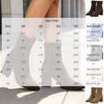 thumbnail image 3 of HAPIMO Women Ankle Sock Boots Pointed Toe Chunky Block Heel Stretch Shaft Pull‑on Suede‑like Upper For Formal Banquet And Night Social Occasions Blue 41, 3 of 7