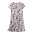 thumbnail image 4 of Hontri Women's Cotton Sleep Shirts for Women Nightshirt Casual Print Sleepdress Loose Comfy Pajama, 4 of 4