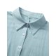 thumbnail image 5 of VISgogo Conjunto de trajes casuales para mujer, camisa de manga larga con cuello de solapa de color sólido, pantalones de cintura elástica a juego VISgogo moda, 5 of 9