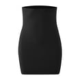 thumbnail image 5 of Wxolcjlv Womens Solid Tube Mini Skirt Strapless Waist Slim Silhouette Club Night Short Skirts, 5 of 6