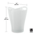 thumbnail image 2 of Umbra 2.25 gal Garbino Plastic Open Top Bathroom Trash Can, White, 2 of 11