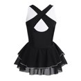 thumbnail image 6 of DPOIS Girls Swan Ballet Dance Cutout Back Gymnastic Leotard Ruffle Tiered Tutu Dress, 6 of 6
