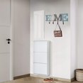 thumbnail image 4 of Rustic Wood Home Letter Sign with 4 Hooks Cutout Home Sign Wall Mounted Key Rack Decor, 4 of 7