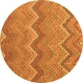 thumbnail image 1 of Ahgly Company Indoor Round Southwestern Orange Country Area Rugs, 8' Round, 1 of 1