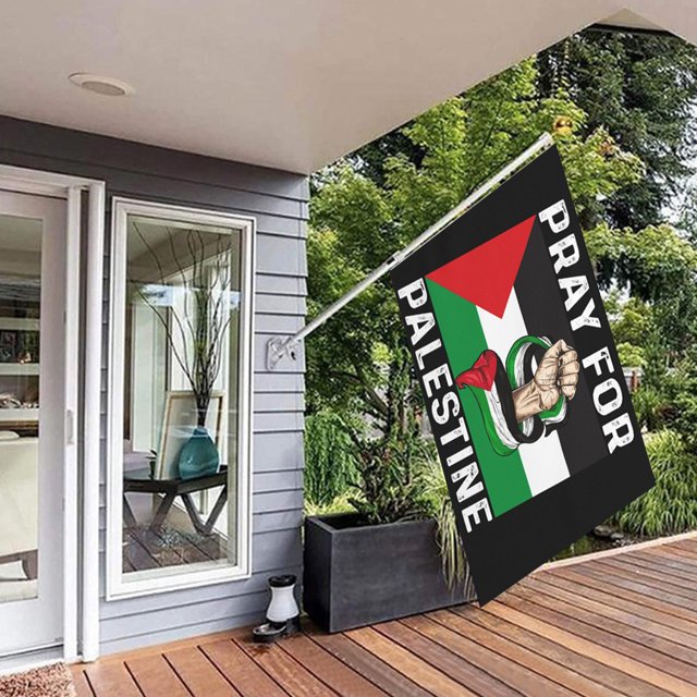 Bandera decorativa de 90x150cm, doble costura resistente a los rayos UV para demostraciones de desfiles