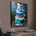 thumbnail image 2 of Vintage Whale Stack Canvas Wall Art Print for Bedroom Living Room Home Decor, 2 of 8