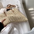 thumbnail image 3 of Bolsa de mano tejido de paja a la moda para mujer de mensajero informal de gran capacidad para mujer Sywqhk Para Estrenar, 3 of 9