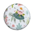thumbnail image 2 of Balery Turtle And Sea Lifetire Cover Waterproof Dust-Proof, Universal Spare Wheel Tire Cover For Trailer, Rv, Suv Truck And Vehicle Camper Accessories-15 Inch, 2 of 9