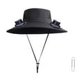 thumbnail image 2 of Deeceymbur Fishing & Hiking Dual-Use Hat: Solar Fan with Detachable Design, Big Brim Cooling for All-Day Outdoor Use, 2 of 4