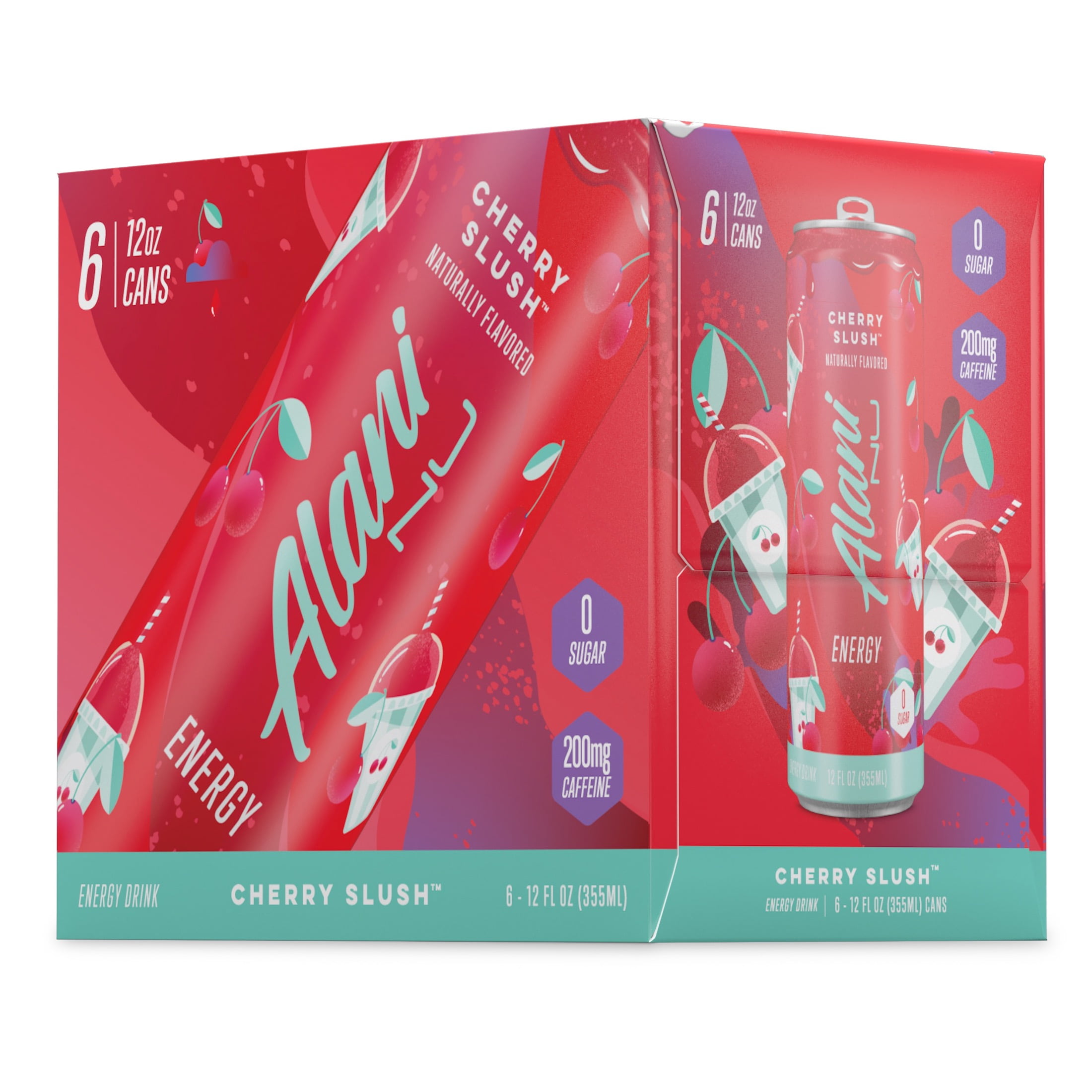 Buy Alani Nu SugarFree Energy Drink, Cherry Slush, 12 oz Cans (Pack of 6) Online at Lowest