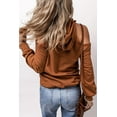 thumbnail image 3 of Casuashion Vogue Cold Shoulder Drawstring Hoodie - Chic & Comfy, S-XL Sizes!, 3 of 8