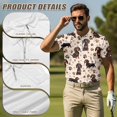 thumbnail image 5 of Jeiento Cute Dachshund Print Matching Golf Shirts for Couples Men's Short Sleeve Quick Dry Shirt Women's Sleeveless Tennis Tank Top Moisture Wicking Breathable Summer Casual Sportswear Set, 5 of 6