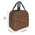 thumbnail image 3 of Easygdp Leopard Printed Bolsa Térmica Premium - Tela Oxford Impermeable, Gran Capacidad, Bolsillo Frontal, Unisex para Trabajo, Escuela, Actividades al Aire Libre y Picnics, 3 of 8