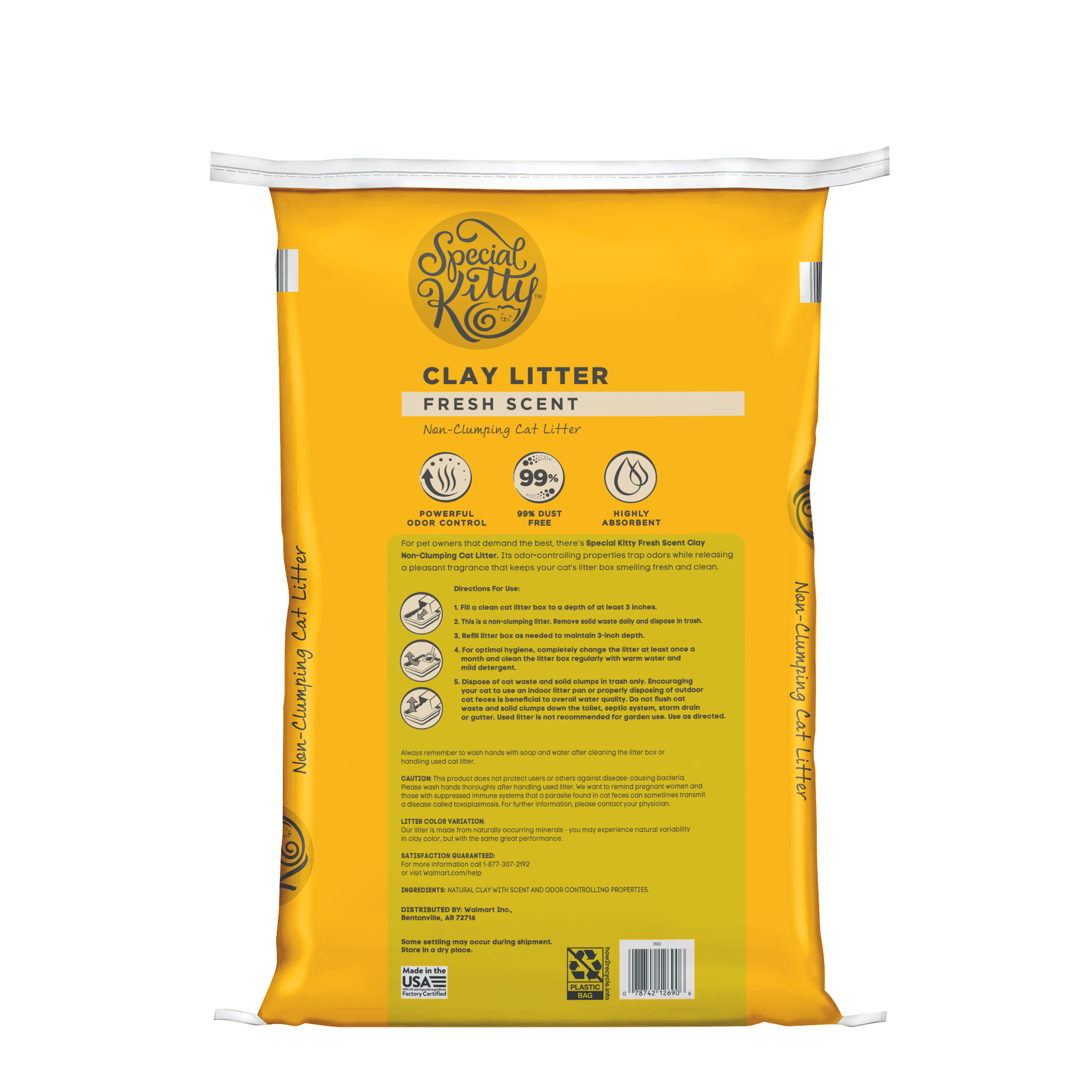 Special Kitty Non-Clumping Clay Cat Litter, Fresh Scent, 25 lb photo 6