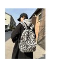 thumbnail image 4 of KKLDOGS Fuzzy Leopard Print Backpack Soft Plush Casual Daypack Large Capacity Lightweight Travel Commute Shoulder Bag, 4 of 5
