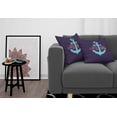 thumbnail image 3 of Ambesonne Live Laugh Love Throw Pillow Cover 2 Pack, Nautical Anchor, 16", Multicolor, 3 of 7