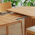 thumbnail image 5 of CQSXDA Extendable Dining Table Range 55.12" to 70.87" with Removable Leaves Ideal for Living Areas, 5 of 8