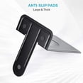 thumbnail image 5 of 8.5 in Extra Large Heavy Duty Metal Book Ends Black Universal Premium Bookends for Shelves Non Skid Bookend Book Stopper for Books Movies CDs Games 8.5 x 5.9 x 7.8 in 2 Pairs, 5 of 6