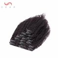 thumbnail image 4 of SEGO Kinky Curly Clip in Real Human Hair Extensions Double Weft Remy Full Head Thick Hair Extensions for Women, 4 of 9