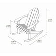 thumbnail image 4 of Linon Adirondack Rocker, Teak Color, High Back 37 inches, 4 of 11