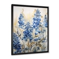 thumbnail image 2 of Designart "Refined Blue And Beige Bonnets Field V" Blue Bonnets Picture Framed Canvas Prints, 2 of 5