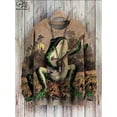 thumbnail image 6 of New 3D printed animal series frog musician ugly sweater street casual winter sweater, 6 of 21