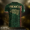 thumbnail image 3 of Zimjoy Men's 2026 Mexico Jersey Shirts Mexican Soccer Jerseys for Men Short Sleeve Crew Neck Athletic Soccer T Shirts Dark Green M, 3 of 7