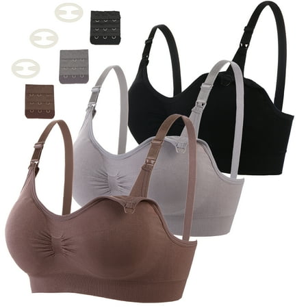 luopital 3Pcs Nursing Bra for Breastfeeding Comfortable Maternity Bras for Womens  Seamless Wireless Bras Women Sleep Bralette