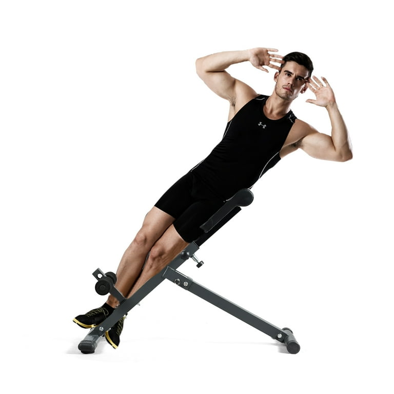 Goplus Adjustable AB Back Bench Hyperextension Exercise Abdominal Roman Chair