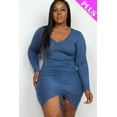 thumbnail image 3 of Plus Size Drawstring Ruched Front, 3 of 11